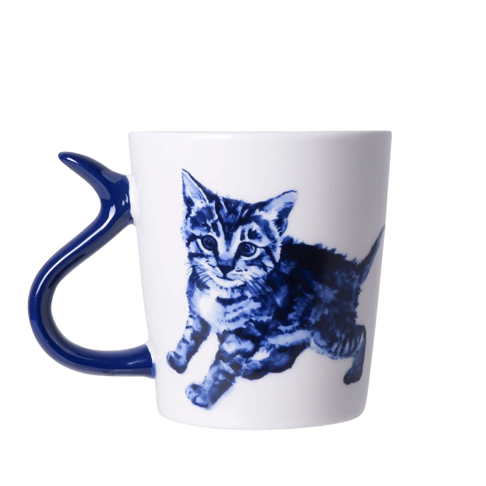 Heinen Delfts Blauw 300 ml Heinen Delfts Blauw mok Kattenstaart Speels Heinen Delfts Blauw M362