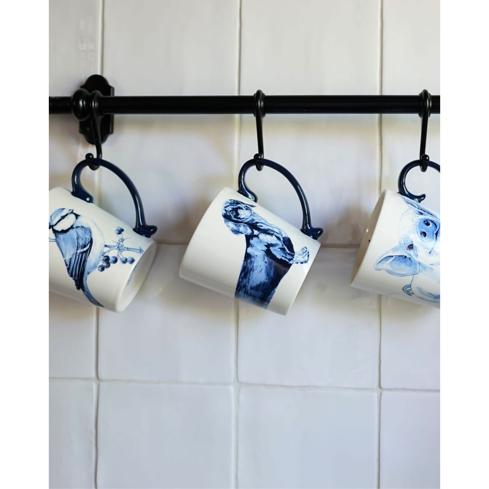 Heinen Delfts Blauw 300 ml Heinen Delfts Blauw mok Teckel Heinen Delfts Blauw M370