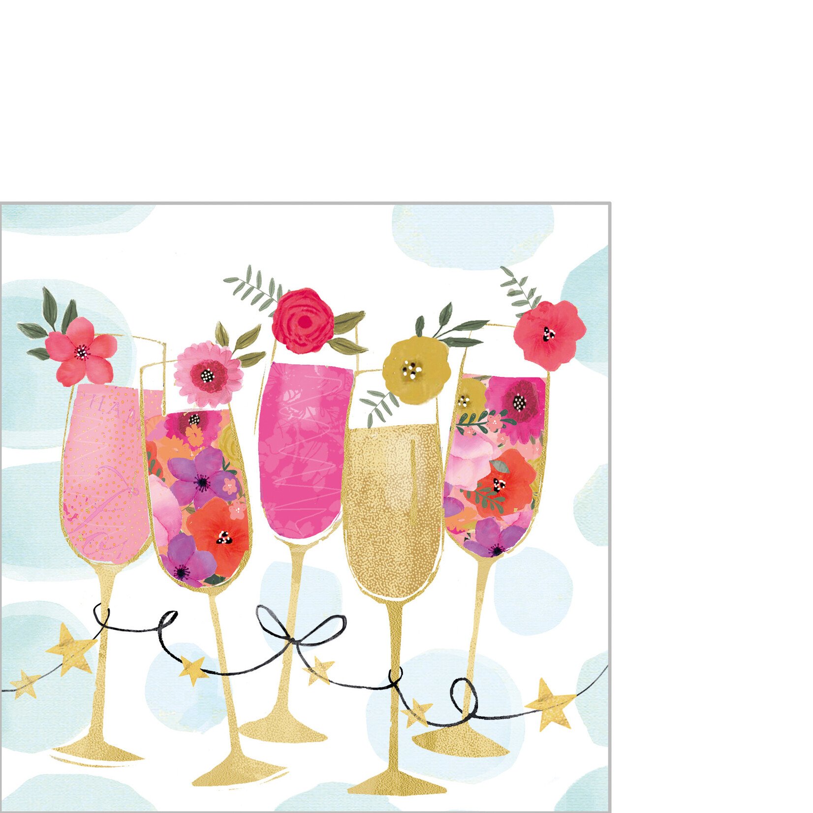 PPD Paper Product Design PPD 25 x 25 cm cocktail servetten Happy Drinks Napkin PPD 1253990