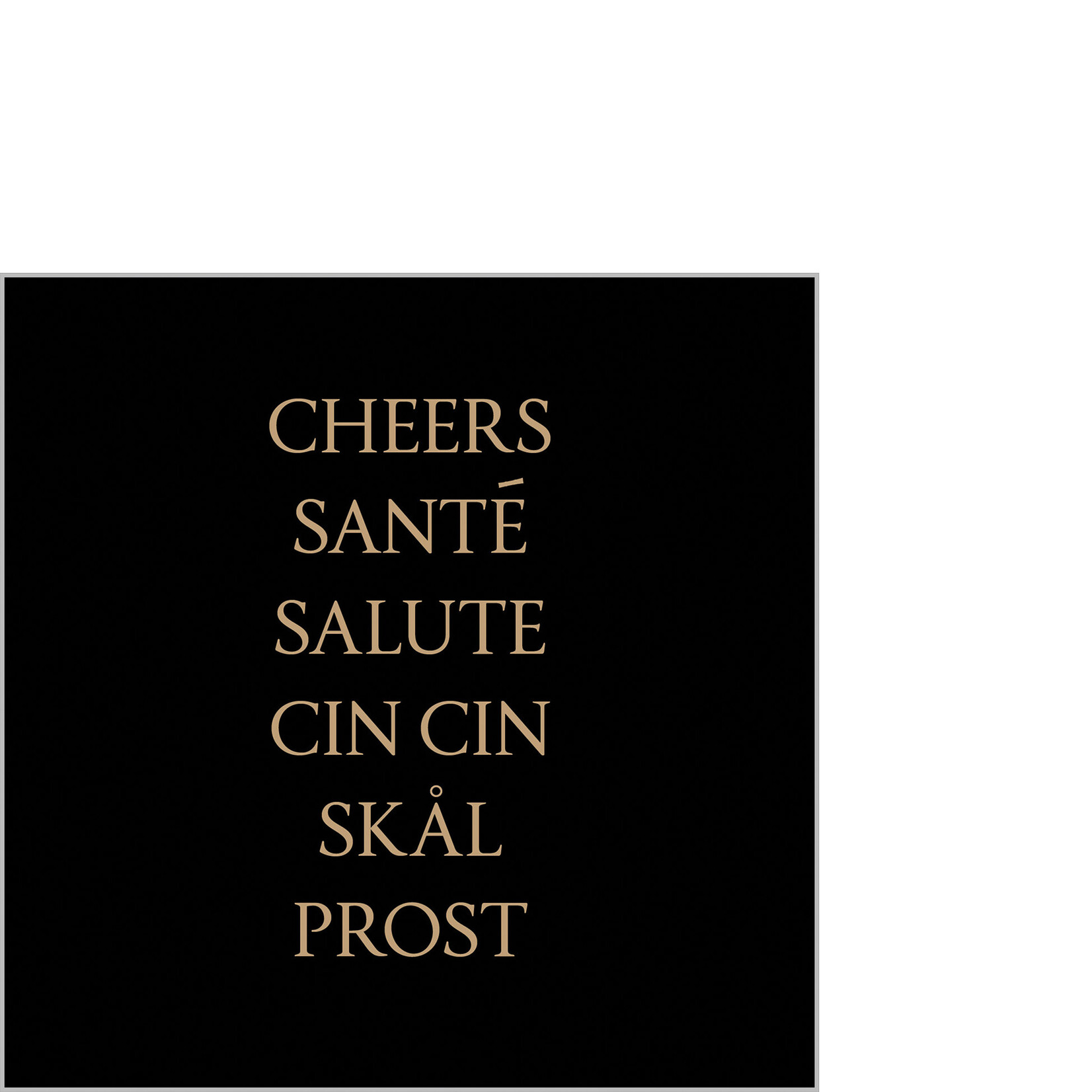 PPD Paper Product Design PPD 25 x 25 cm cocktail servetten Cheers Prost black Napkin PPD 125403058