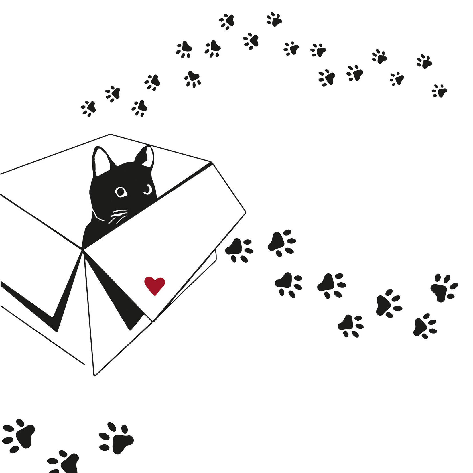 PPD Paper Product Design PPD 33 x 33 cm servetten Atelier Chat Napkin PPD 133002962