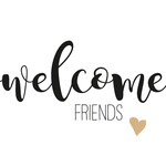 PPD Paper Product Design PPD 33 x 33 cm servetten Welcome Friends Napkin PPD 1333719