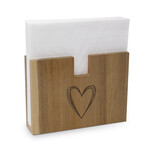 PPD Paper Product Design PPD houten servettenhouder met hartje Pure Heart napkin holder nature PPD 186301916