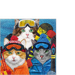 PPD Paper Product Design PPD 25 x 25 cm cocktail servetten Ski Cats Napkin PPD 325003221