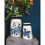 Heinen Delfts Blauw 30 cm Melkbus Heinen Delfts Blauw melkbus 30 cm Blauwe stip Heinen Delfts Blauw V0625