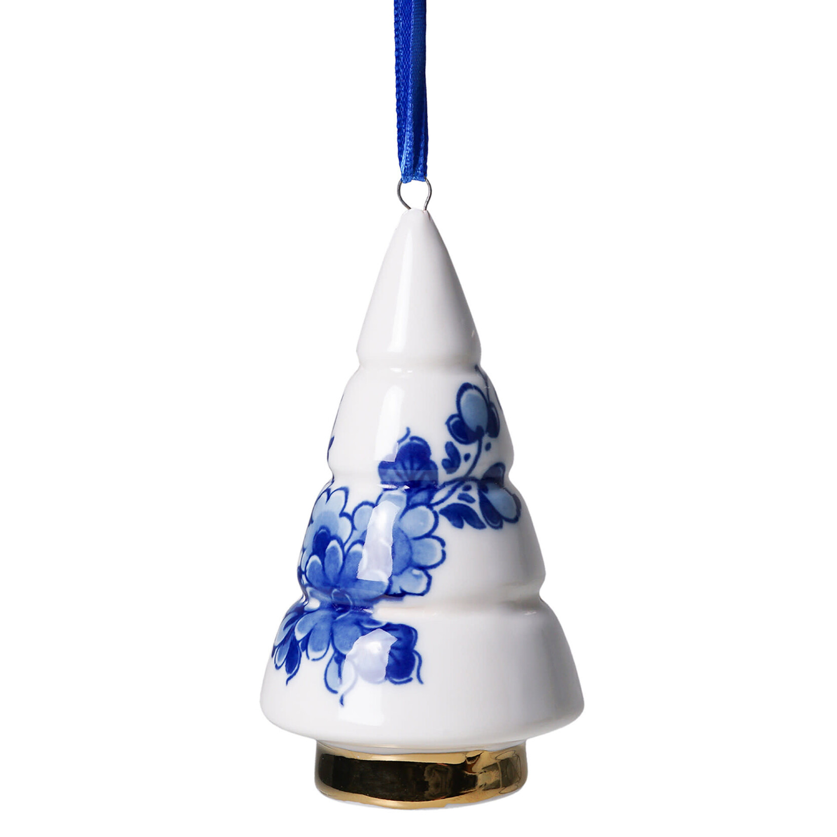 Heinen Delfts Blauw Heinen Delfts Blauw Kerstornament Kerstboom Kegel Heinen Delfts Blauw K40065