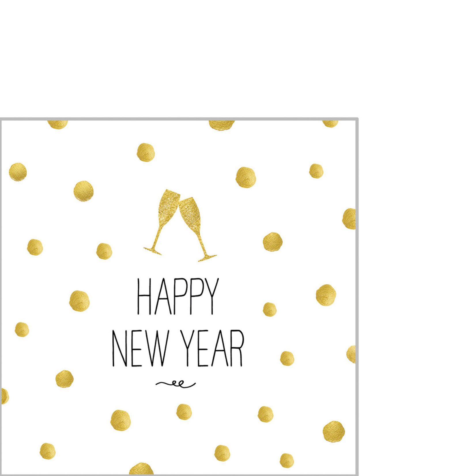 PPD Paper Product Design PPD 25 x 25 cm cocktail servetten Happy New Year! Napkin PPD 3252631