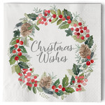 PPD Paper Product Design PPD 40 x 40 cm XL-servetten Merry Wreath White XL Napkin PPD  3440024408