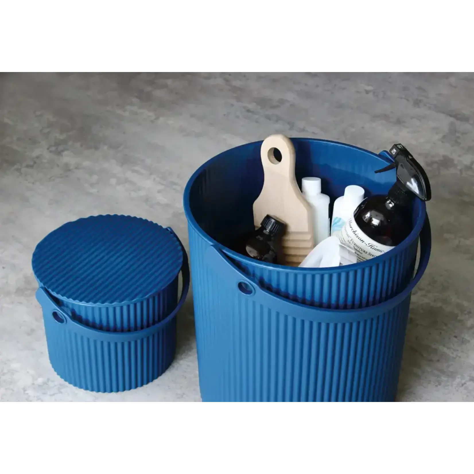 Diverse Merken Grote afval bak Hachiman Omnioutil Opberg emmer Medium - donker Blauw Omnioutil 238058