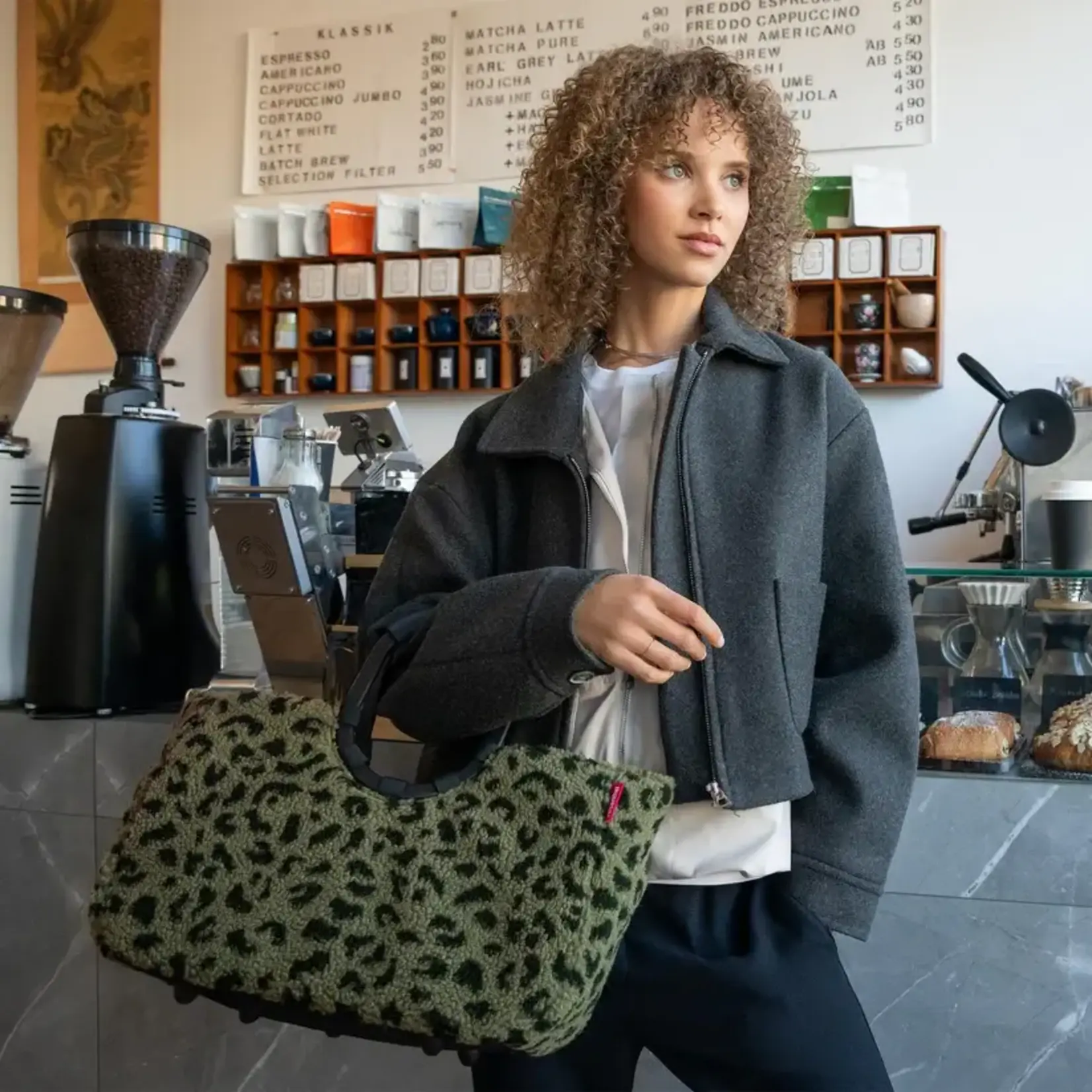 Reisenthel Reisenthel Loopshopper Medium Teddy Leo Olive Reisenthel OS5055