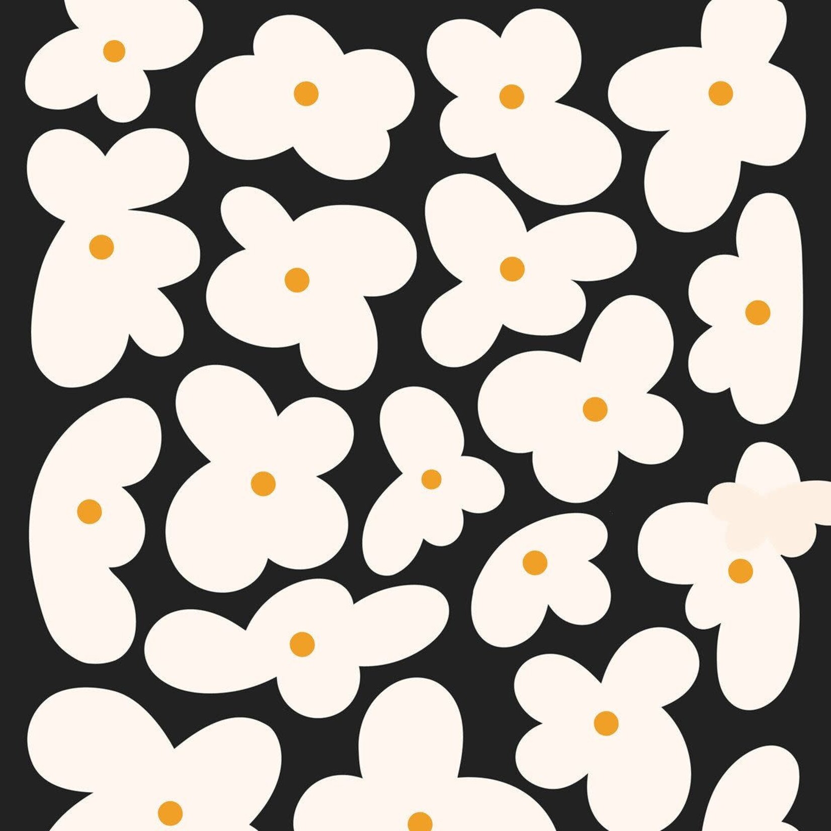 PPD Paper Product Design PPD 33 x 33 cm servetten Fleurs Noires Napkin PPD 133002193