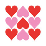 PPD Paper Product Design PPD 33 x 33 cm servetten Hearts Graphic Napkin PPD 133002984