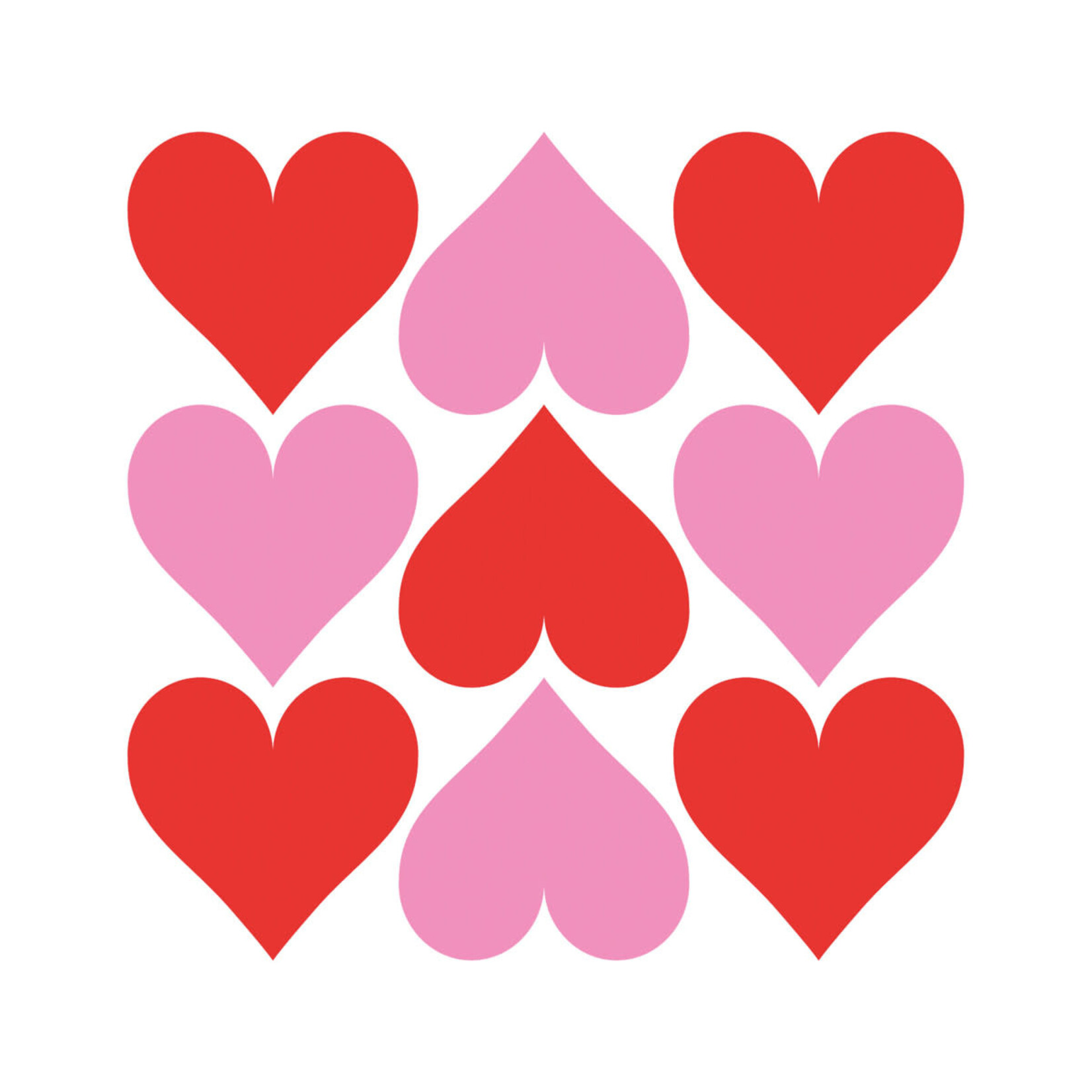 PPD Paper Product Design PPD 33 x 33 cm servetten Hearts Graphic Napkin PPD 133002984