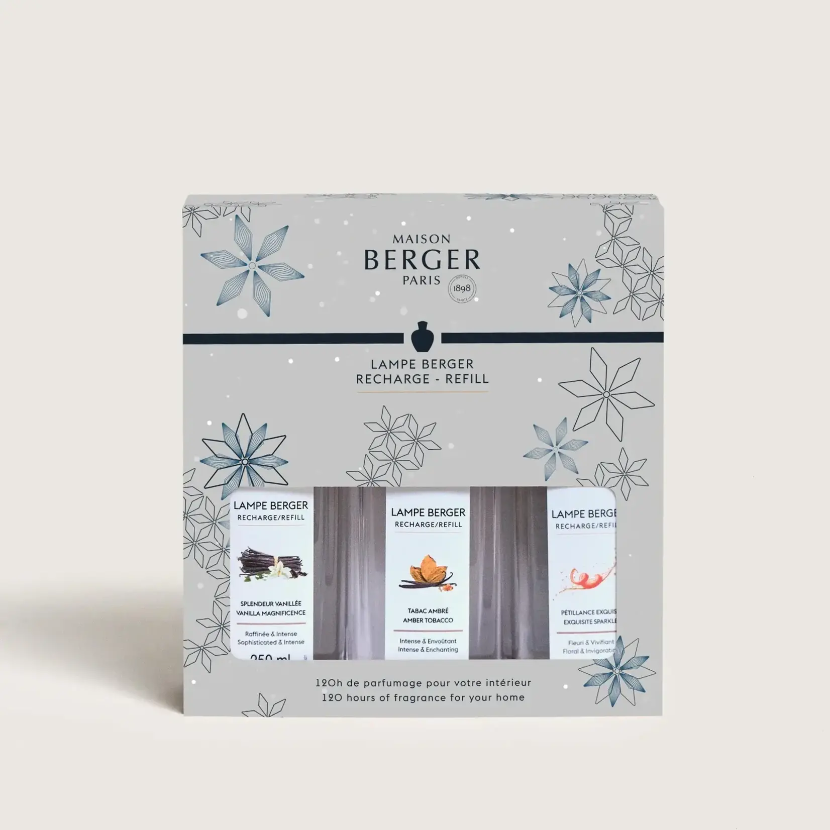 Maison Berger Paris 1898 set-3 huisgeuren 250 ml Maison Berger triopack Rosalie Lampe Maison Berger 24030