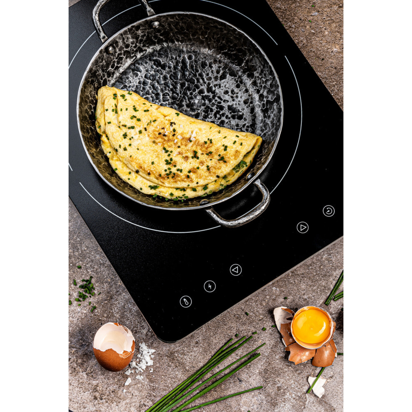 Forged 20 cm koekenpan serveerpan Forged Essentials serveerpan 2 handvaten 20 cm Forged EsFryPan2h20