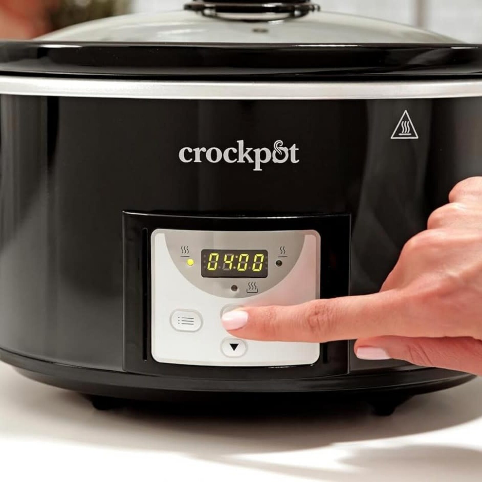 Crockpot 3500 ml aardewerk-zwart 4P Slowcooker Crockpot digitale Slowcooker 3500 ml Crockpot Cr113