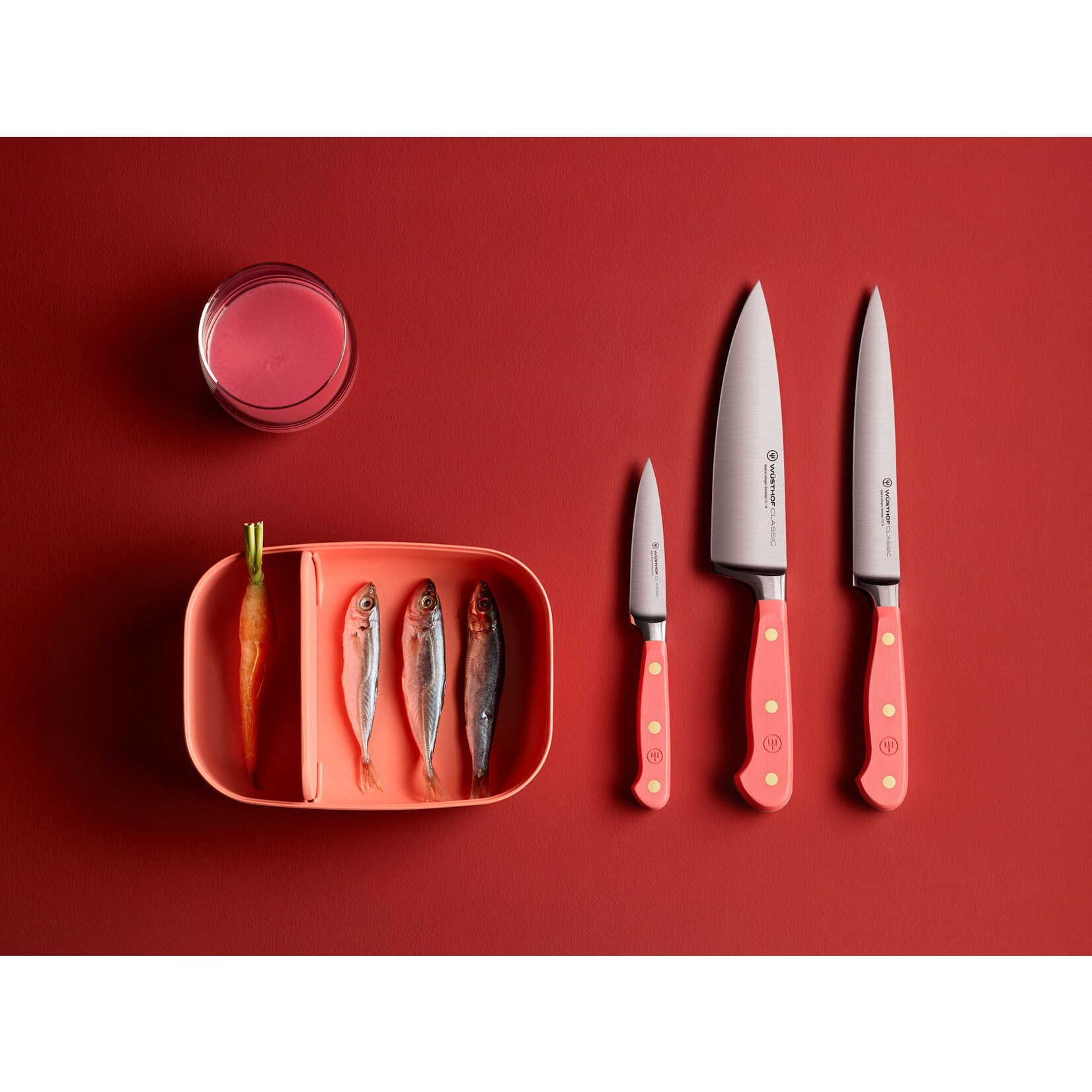 Wüsthof, messen uit Solingen gemaakt onder leiding van de 5e generatie familie Wusthof 16 cm koks mes Wusthof Classic koksmes 16 cm Classic Coral Peach Wusthof 1061700316