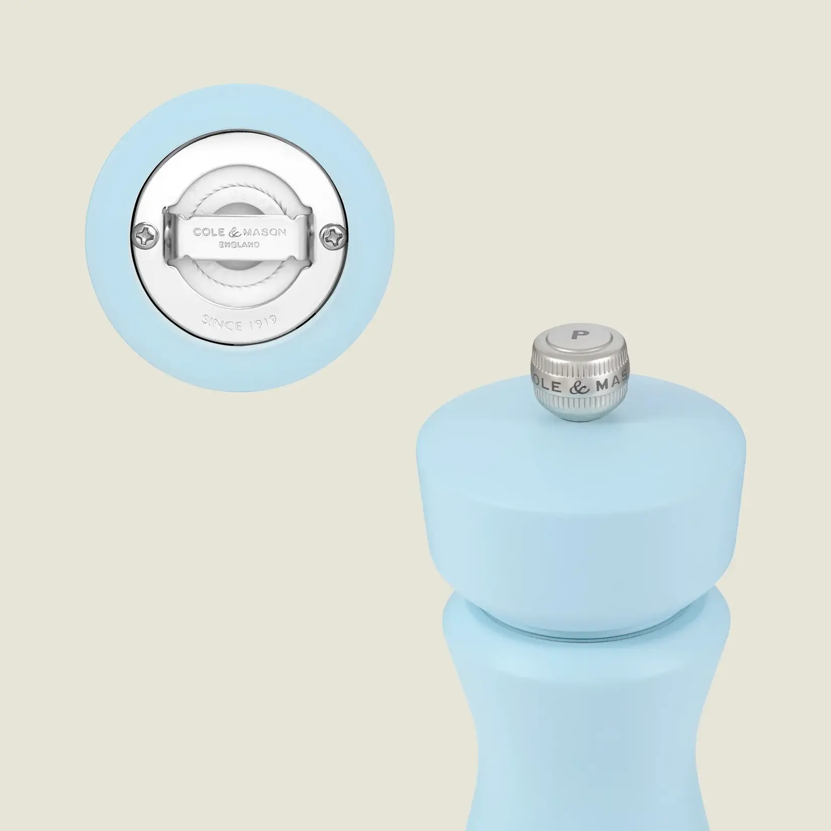 Diverse Merken Cole & Mason Kenton 15 cm pepermolen of zoutmolen Blue Salt