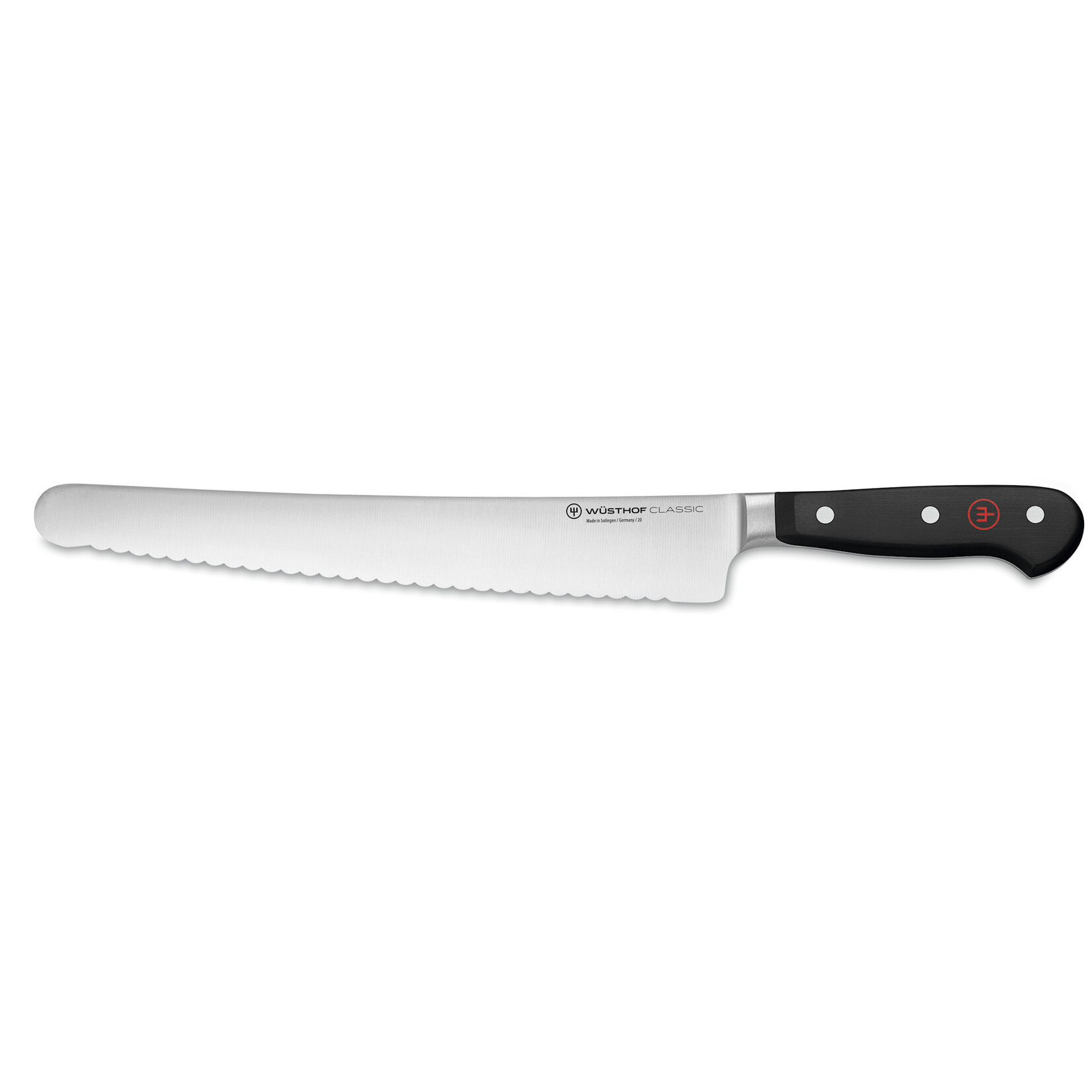 Wüsthof, messen uit Solingen 26 cm Wusthof Classic Black bakkersmes 26 cm super slicer Classic Black Wusthof 1030133126