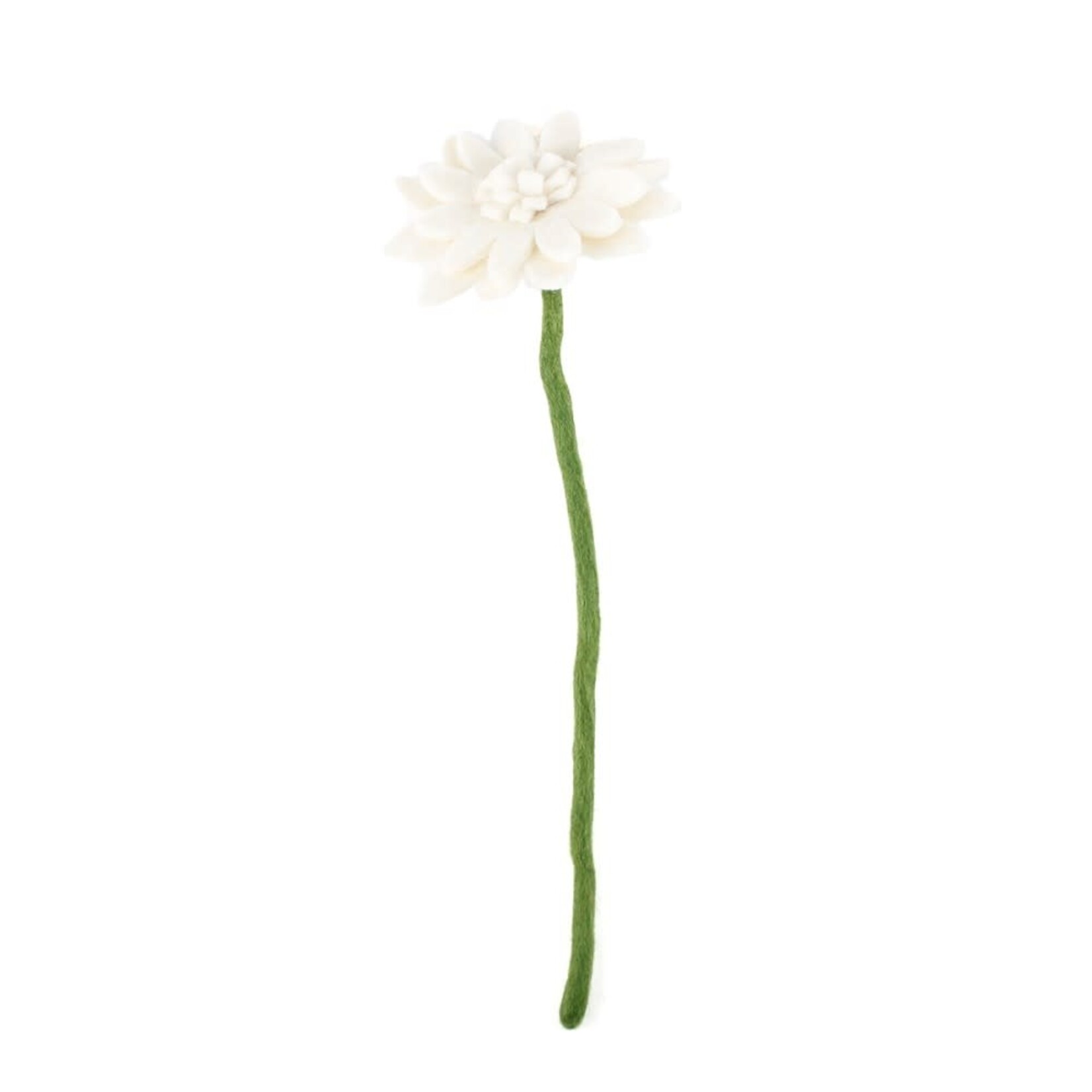 Sjaal met Verhaal Sjaal met verhaal Bloem Gerbera Wit handmade fairmade in Nepal