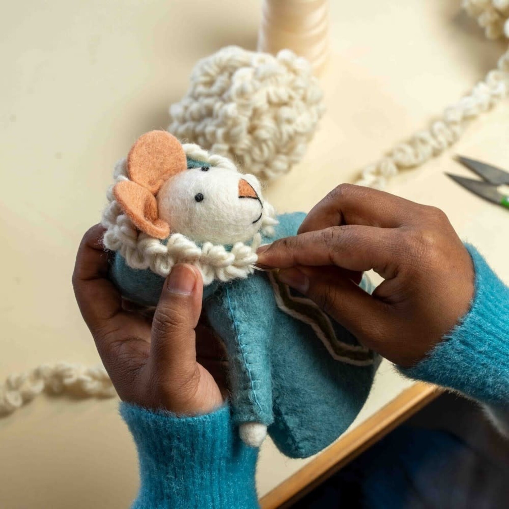 Fairmade Fairtrade Decoratie muis Eskimuis Handmade Fairmade in Nepal