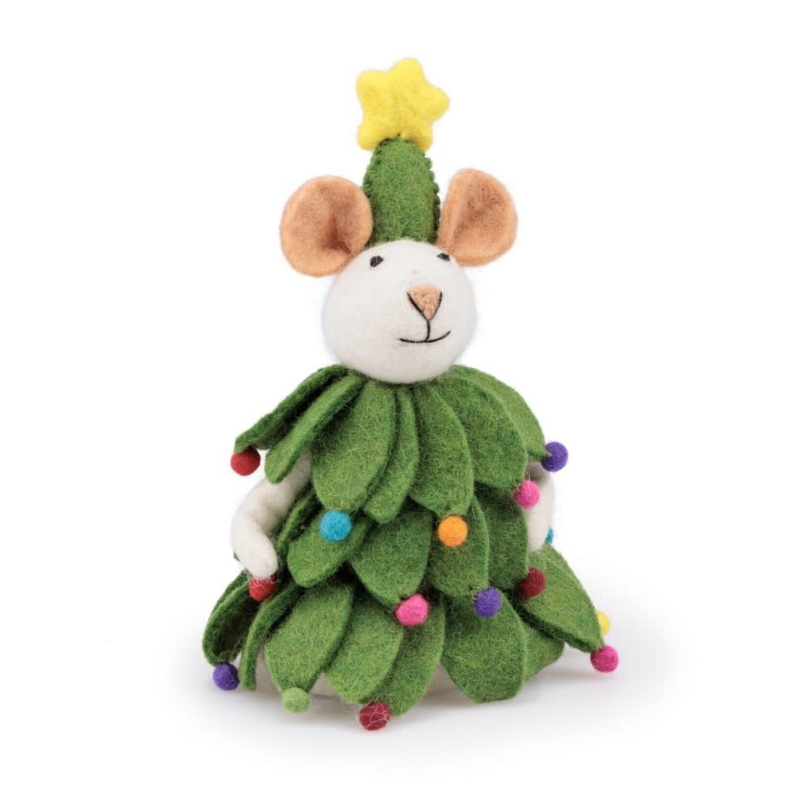 Fairmade Fairtrade Kerst Decoratie muis Kerstboom Handmade Fairmade in Nepal