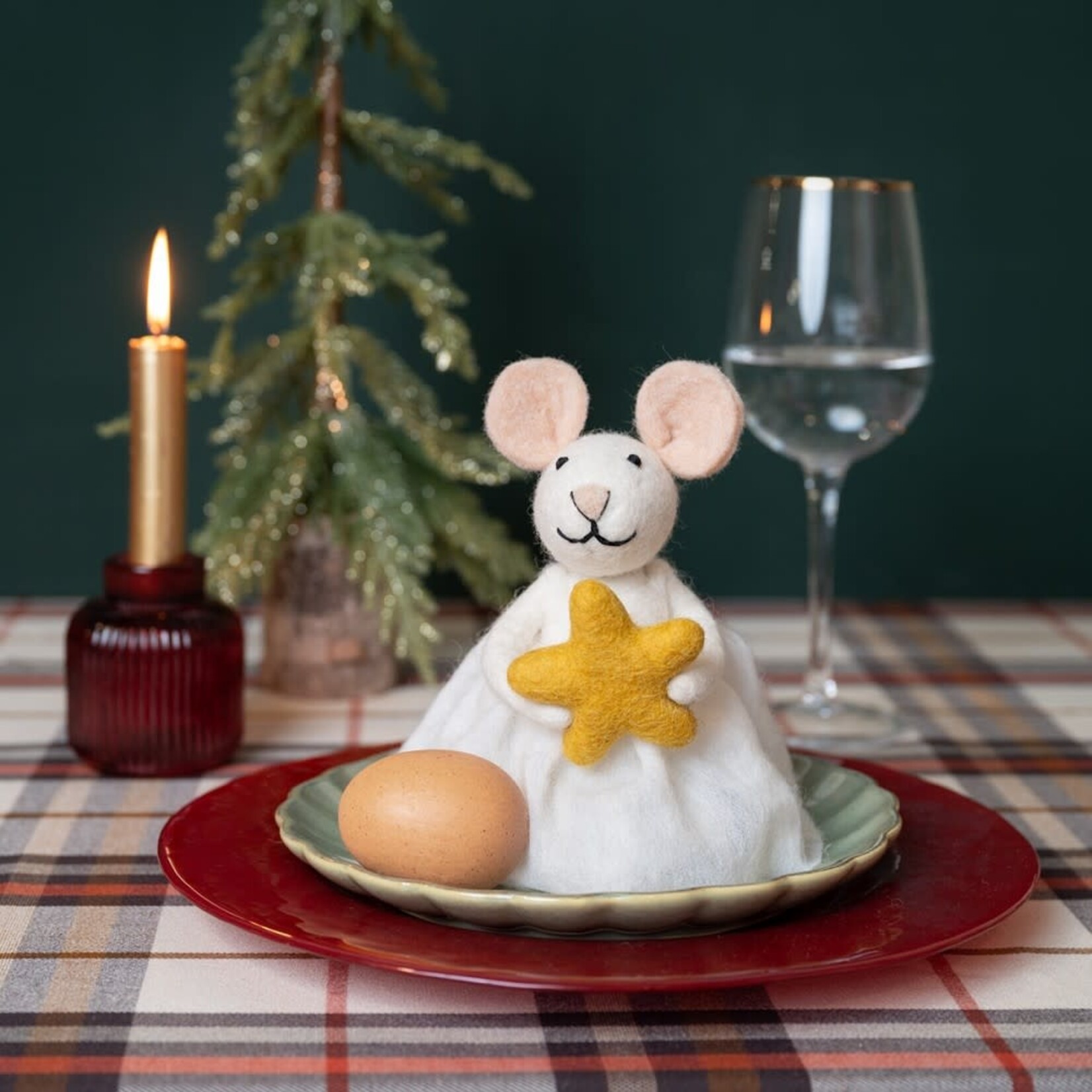 Fairmade Fairtrade Kerst Decoratie muis Ster Handmade Fairmade in Nepal