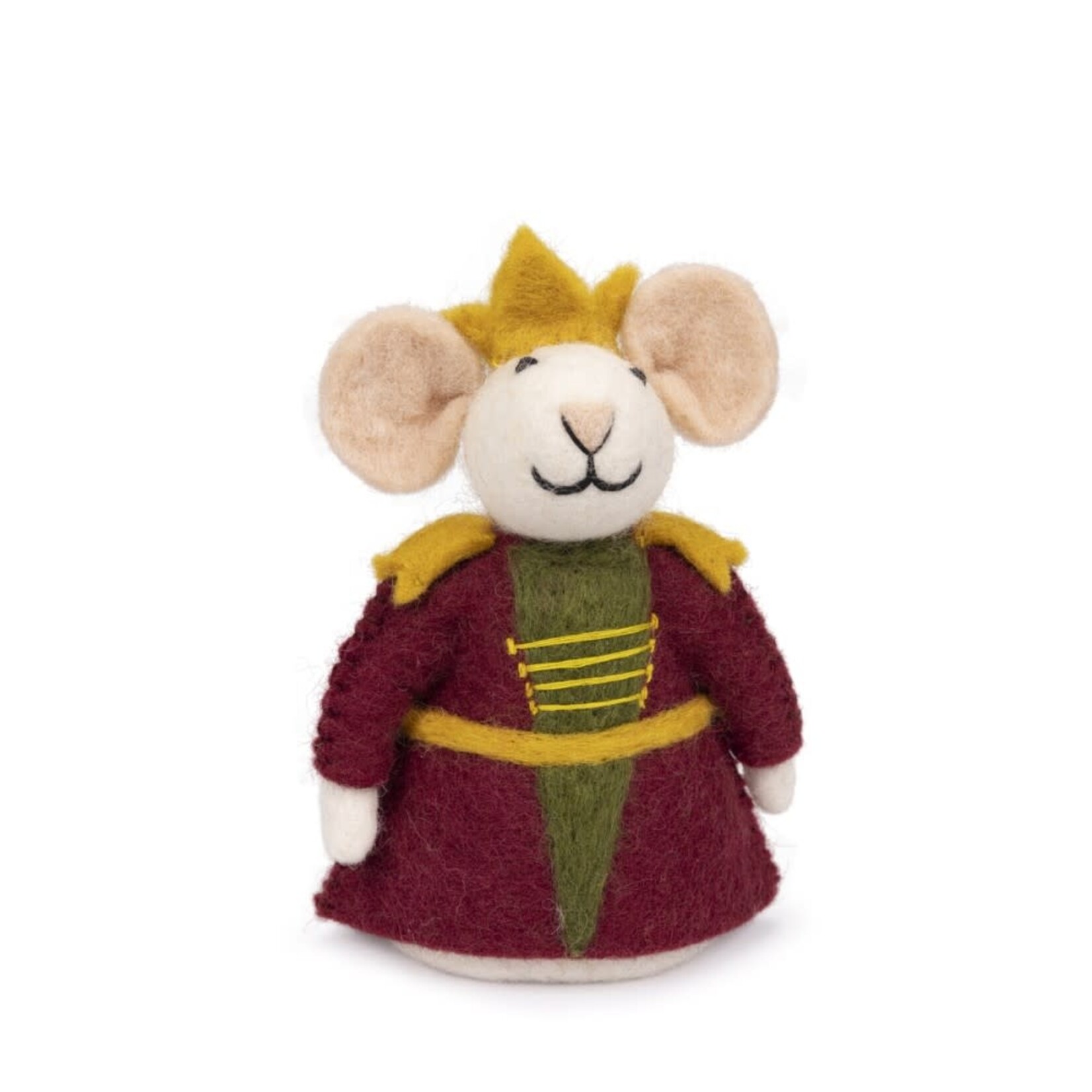 Sjaal met Verhaal Sjaal met verhaal Kerst Decoratie muis 17 cm Notenkraker Koning  fairmade Fairtrade uit Nepal