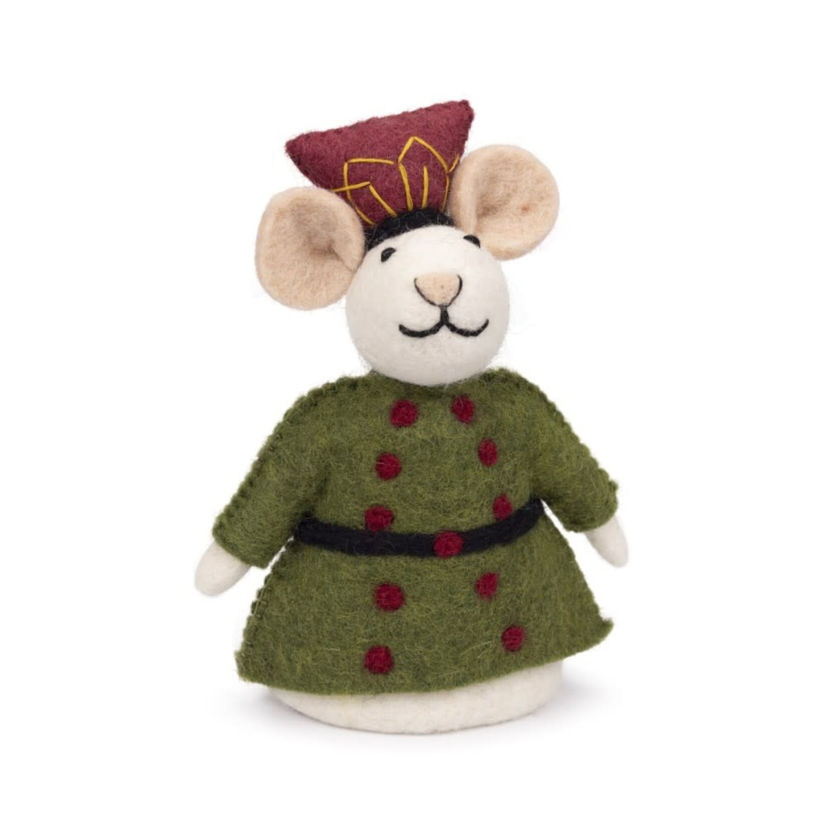 Sjaal met Verhaal Sjaal met verhaal Kerst Decoratie muis 17 cm Notenkraker Kapitein fairmade Fairtrade uit Nepal