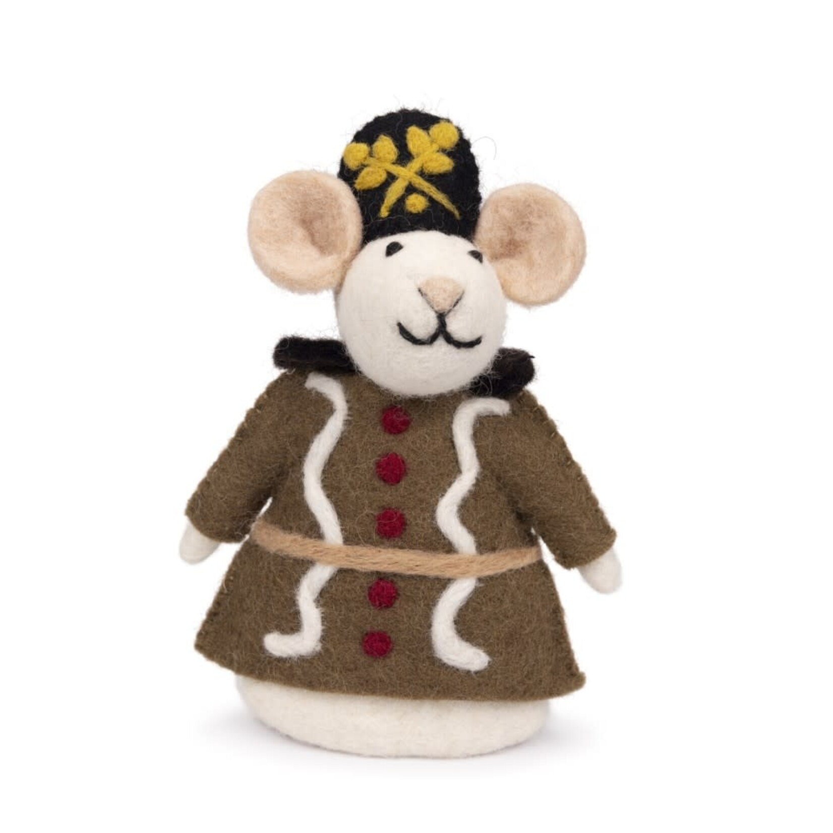 Fairmade Fairtrade voor Sjaal met Verhaal Sjaal met verhaal Kerst Decoratie muis 17 cm Notenkraker Luitenant fairmade Fairtrade uit Nepal