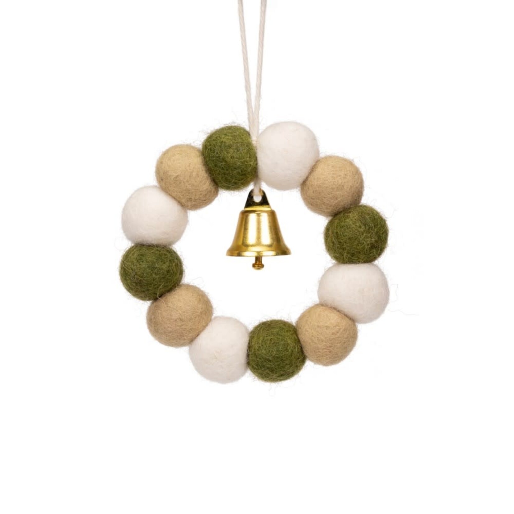Sjaal met Verhaal Sjaal met verhaal Hanger Krans VB Mistletoe Dreams small 9x2x9 cm Fairmade Fairtrade handgemaakt in Nepal