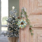 Sjaal met Verhaal Sjaal met verhaal Hanger Krans VB Winterwonderland small 9x3x10 cm Fairmade Fairtrade handgemaakt in Nepal