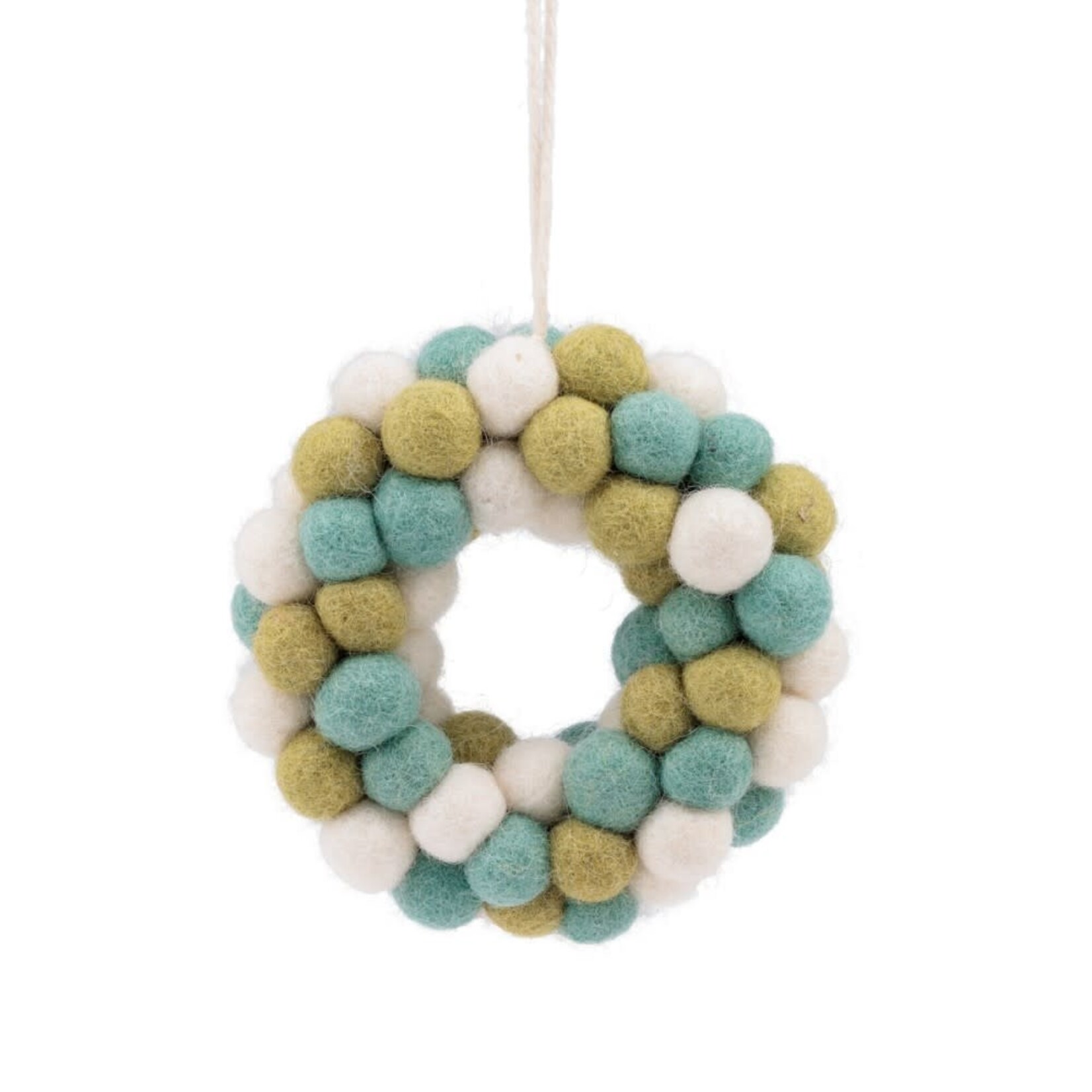 Sjaal met Verhaal Sjaal met verhaal Hanger Krans VB Winterwonderland small 9x3x10 cm Fairmade Fairtrade handgemaakt in Nepal