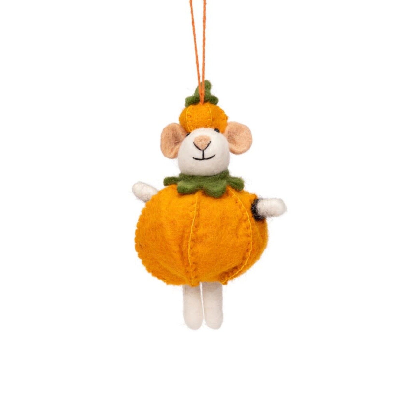 Fairmade Fairtrade voor Sjaal met Verhaal Hanger muis Pompoen 12x8 cm Fairmade Fairtrade handgemaakt in Nepal