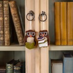 Fairmade Fairtrade voor Sjaal met Verhaal Hanger uil assorti 1 van 6 Fairmade Fairtrade handgemaakt in Nepal