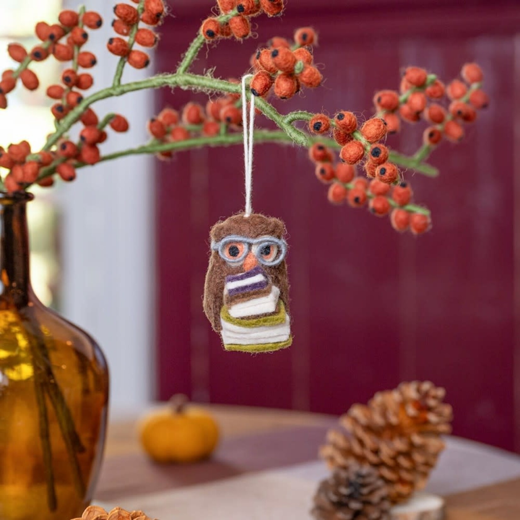 Fairmade Fairtrade voor Sjaal met Verhaal Hanger uil assorti 1 van 6 Fairmade Fairtrade handgemaakt in Nepal