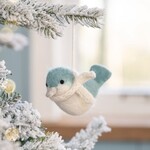 Fairmade Fairtrade voor Sjaal met Verhaal Sjaal met verhaal Hanger Vogeltje ijsblauw Fairmade Fairtrade handgemaakt in Nepal