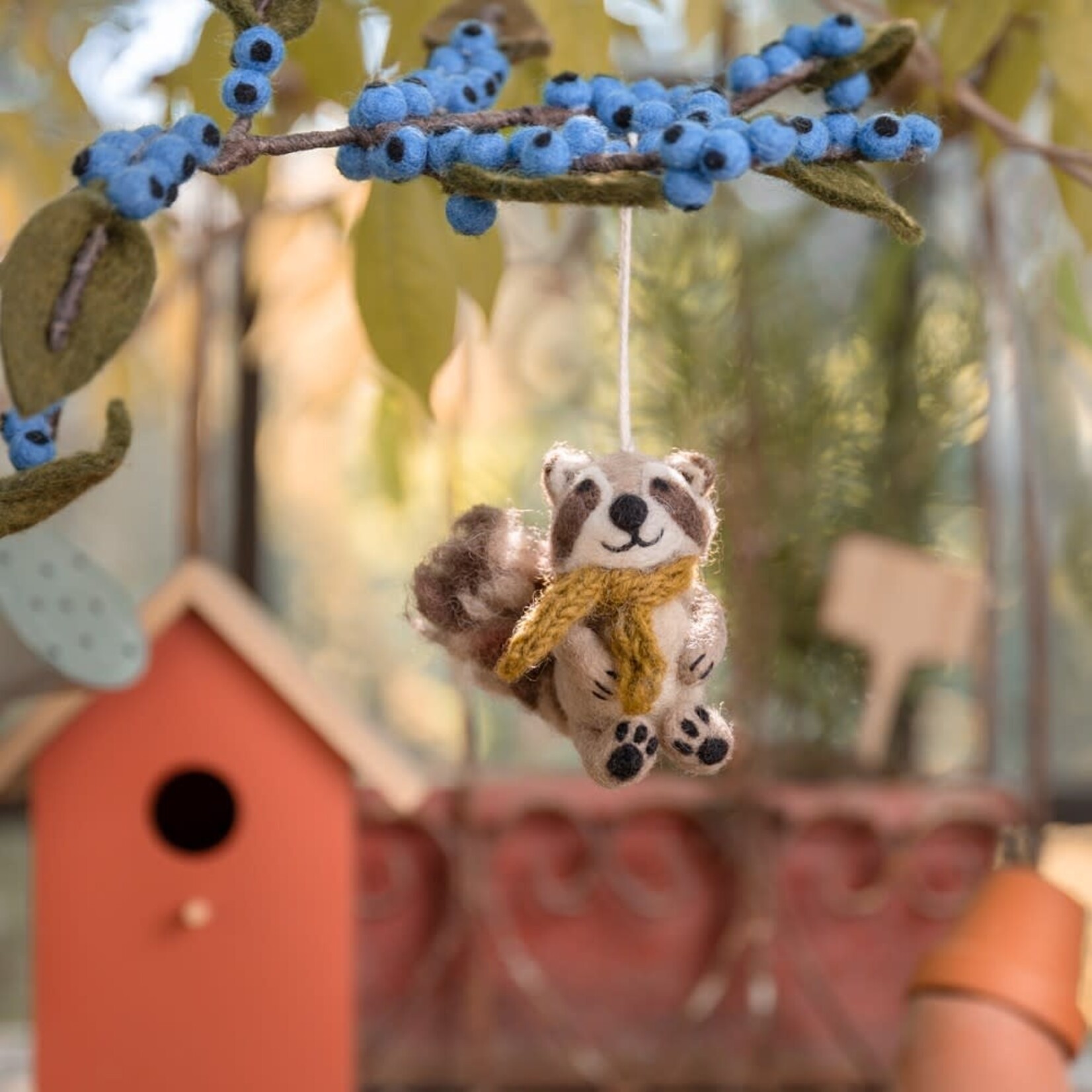 Fairmade Fairtrade voor Sjaal met Verhaal Sjaal met Verhaal 1 Hanger Wasbeer Indian Summer sjaal Fairmade Fairtrade handgemaakt in Nepal