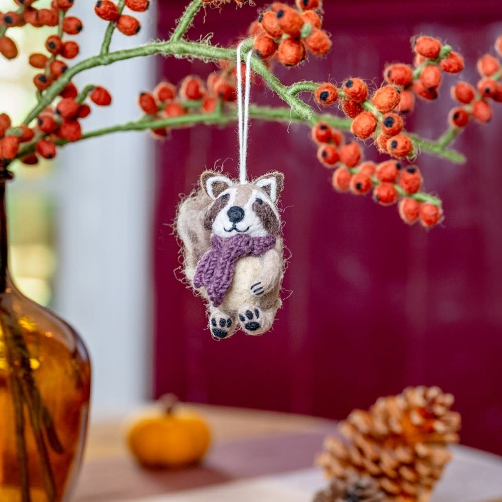 Fairmade Fairtrade voor Sjaal met Verhaal Sjaal met Verhaal 1 Hanger Wasbeer Indian Summer sjaal Fairmade Fairtrade handgemaakt in Nepal