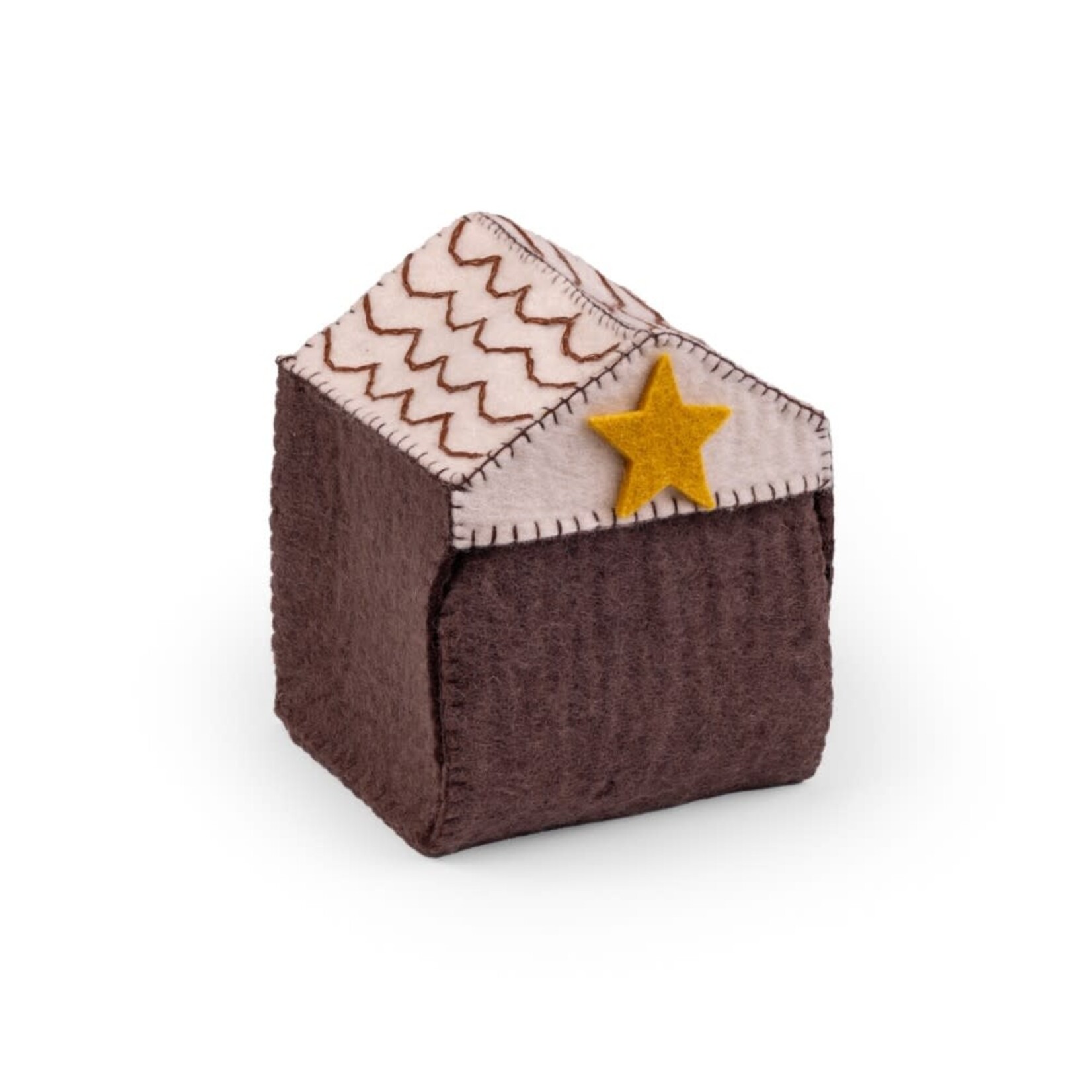 Fairmade Fairtrade voor Sjaal met Verhaal Sjaal met Verhaal Kerststal Bruin Fairmade Fairtrade handgemaakt in Nepal