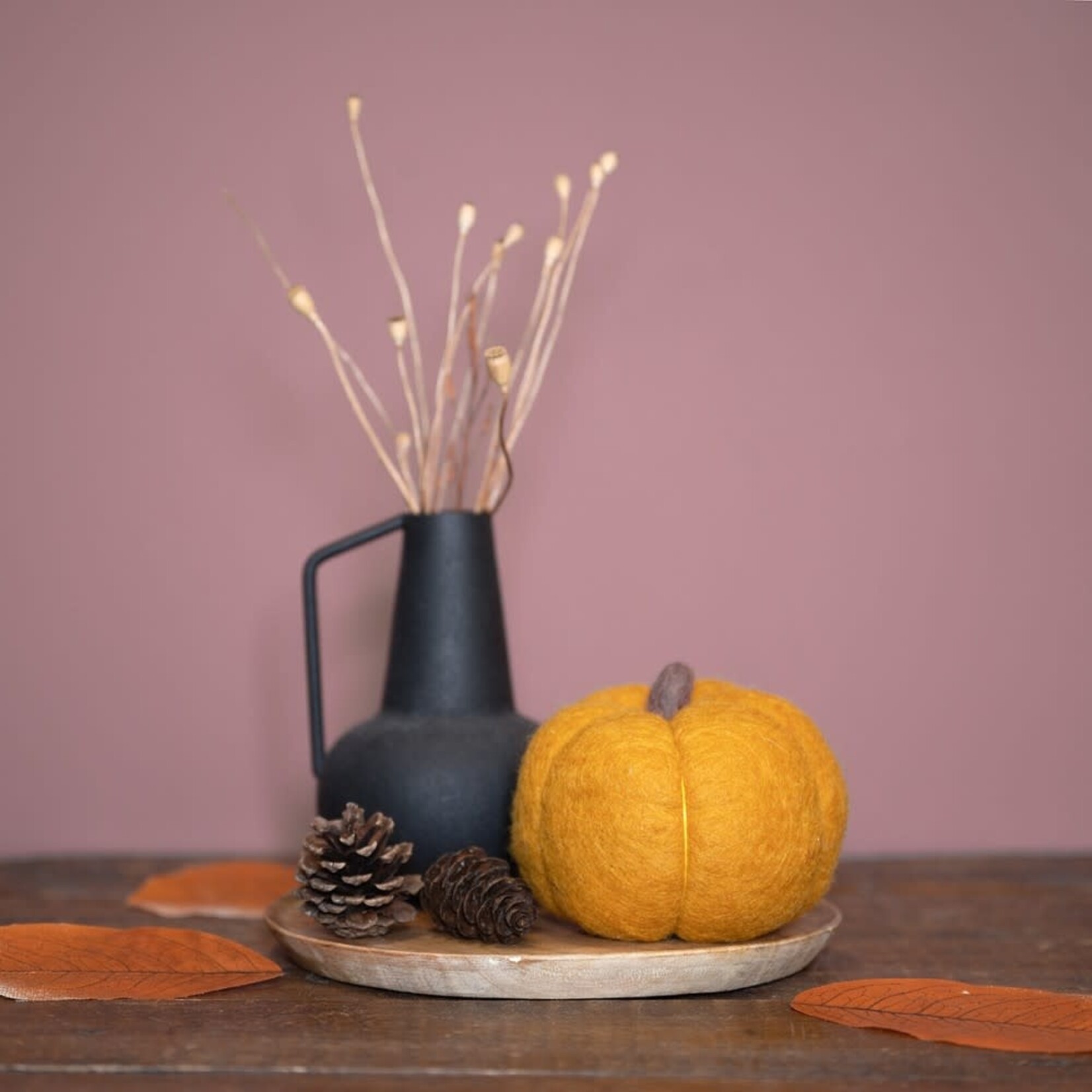 Fairmade Fairtrade voor Sjaal met Verhaal Sjaal met Verhaal Pompoen Large 11 x 8 cm Okergeel