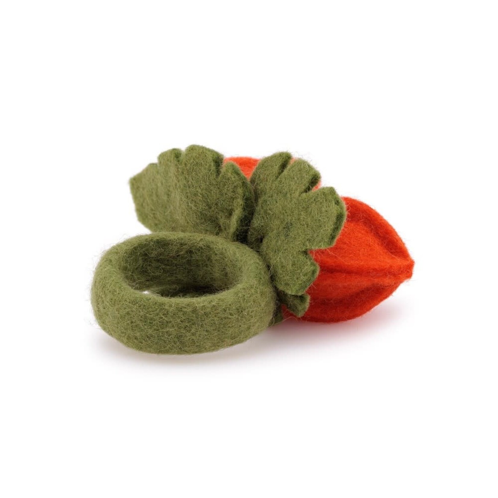 Fairmade Fairtrade voor Sjaal met Verhaal Sjaal met Verhaal Servet ring Physalis Lampion per stuk vilten servetring