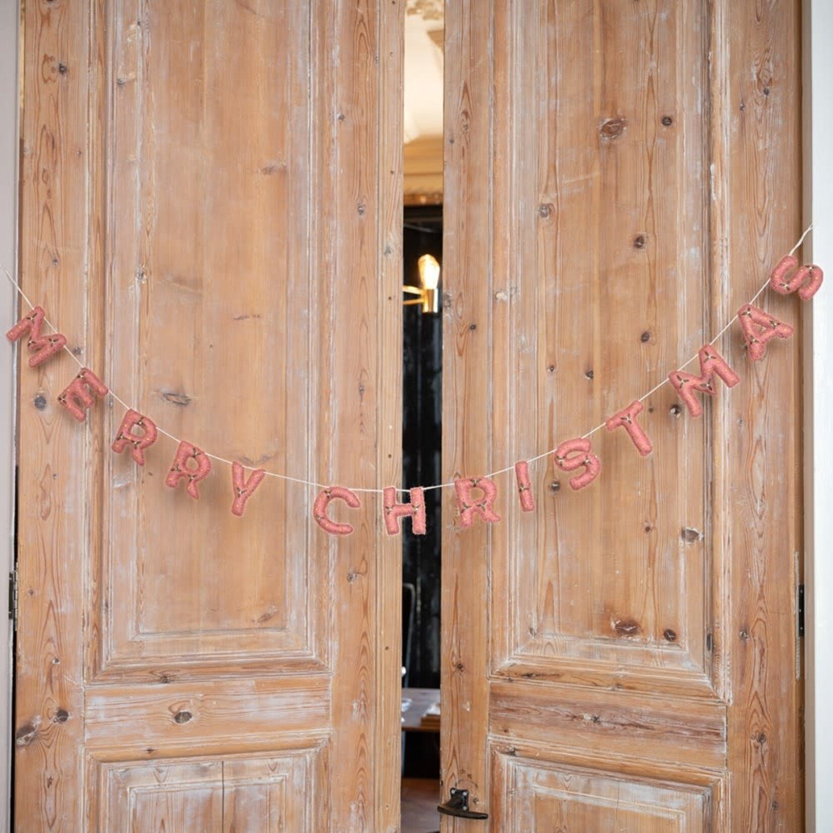 Fairmade Fairtrade Sjaal met Verhaal 150 cm Slinger Merry Christmas in Mistletoe Dreams kleuren