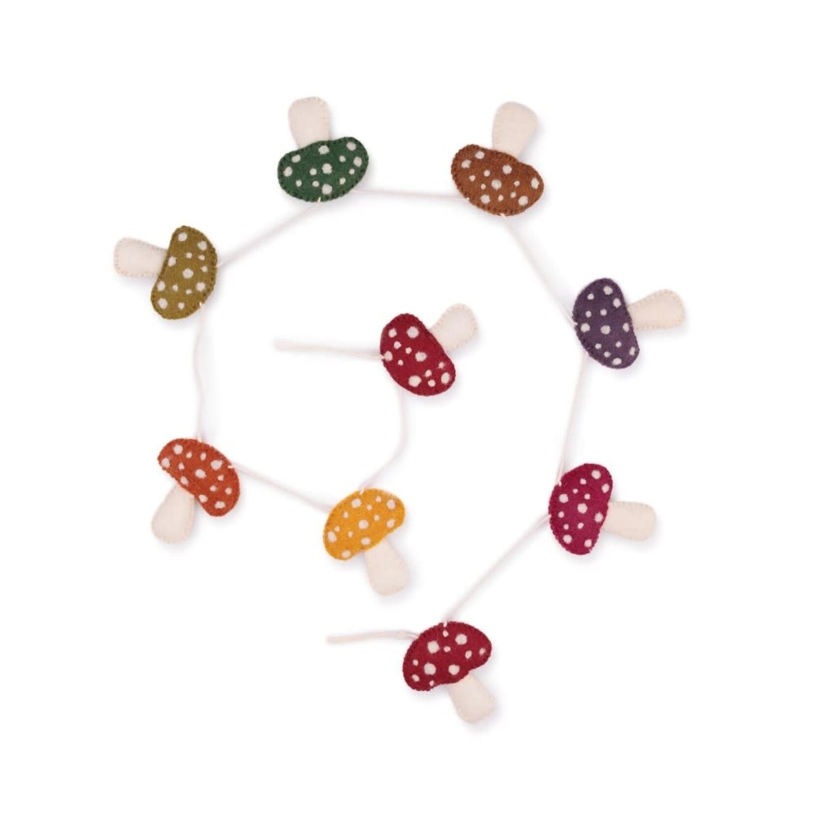 Fairmade Fairtrade voor Sjaal met Verhaal Sjaal met Verhaal 145 cm Viltslinger Paddenstoel Indian Summer