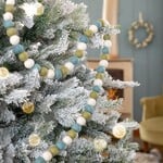 Fairmade Fairtrade Sjaal met Verhaal 200 cm Viltslinger Viltballetjes Winterwonderland