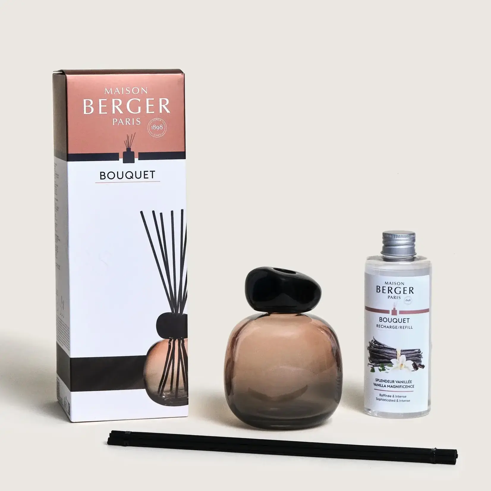 Maison Berger Paris 1898 Maison Berger huis parfumstick houder Mineral Nude Noir cadeau set Maison Berger 7856