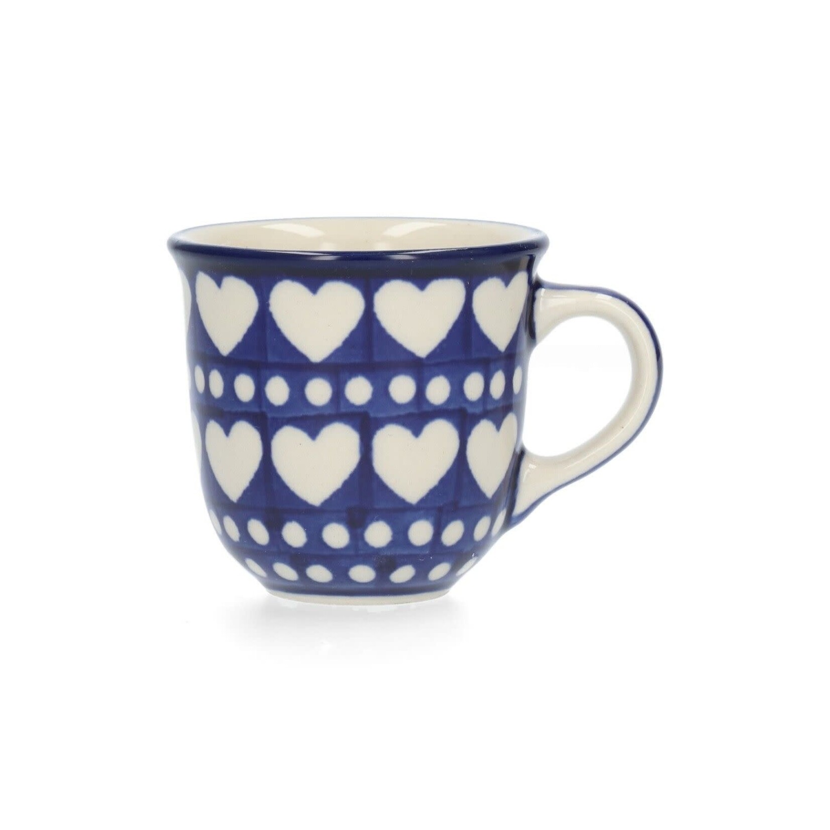 Bunzlau Castle Bunzlau Castle Mug Tulip 70 ml Blue Valentine Bunzlau Castle 1377-0375E