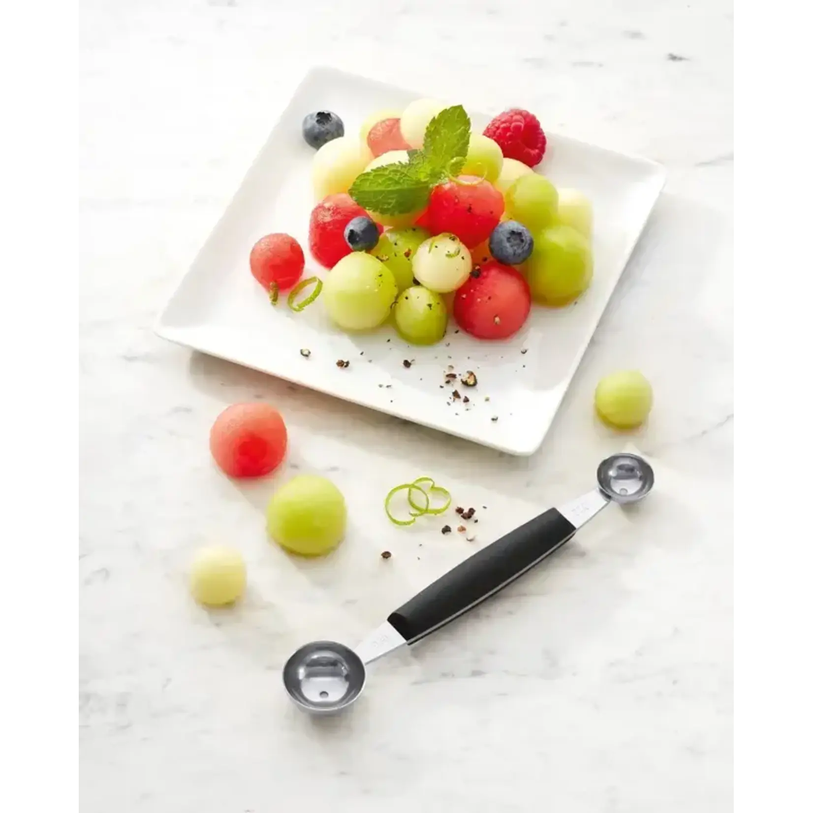 Triangle tools 22 mm  en 25 mm dubbele pomme Parisienneboor Triangle meloen boor  22+25 mm Triangle 100202500