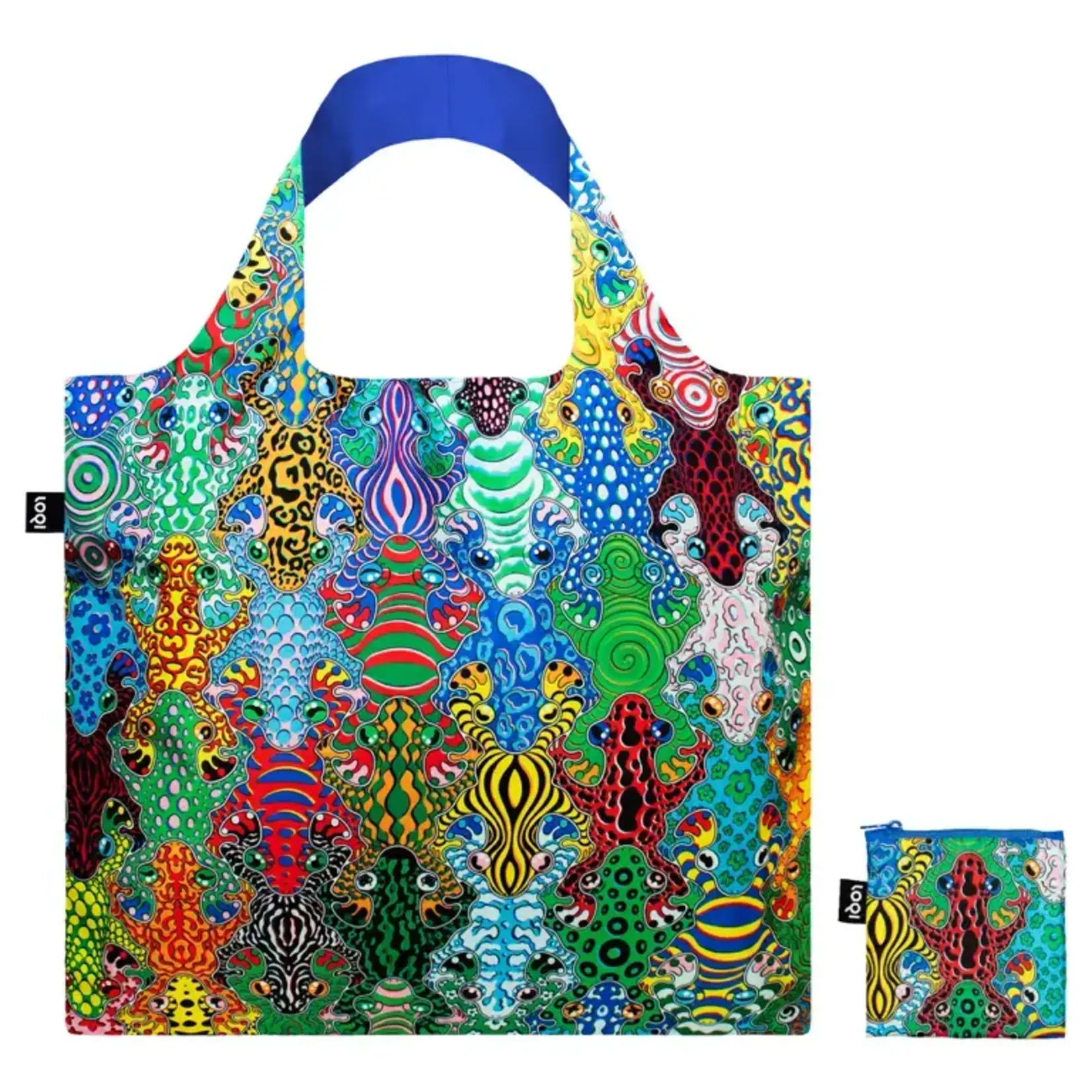 Loqi opvouwbaar tasje Loqi Bag Large Equi gerecycled Loqi artist Collection LQsweq