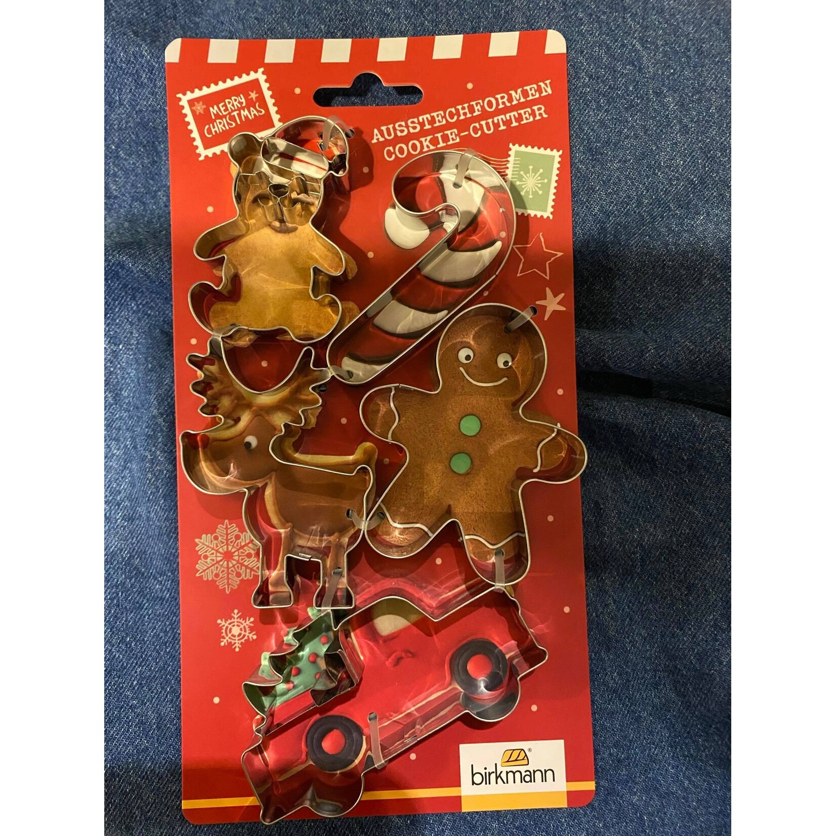 Birkmann set-5 koekjes uitstekers Dear Santa Birkmann 5 kerstkoekjes uitsteekvormpjes B152021